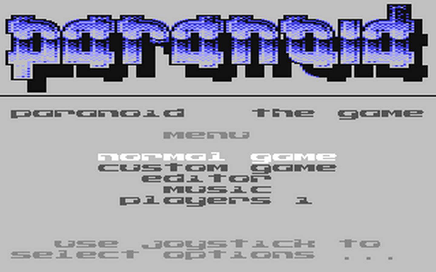 C64 GameBase Paranoid_[Preview] (Preview)